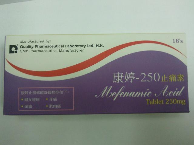 Recall of Quality Pharmaceutical Labs Ltd's Mefanamic Acid