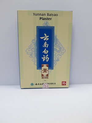 Yunnan Baiyao plaster (registration number: HKP-00255; batch number: 48971204).