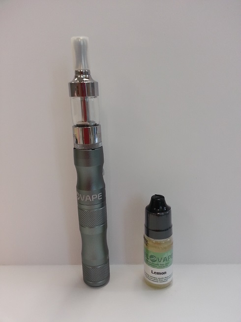 Photo shows the nicotine-containing liquid product "FEELVAPE", which is intended for use with electronic nicotine delivery systems, commonly known as electronic cigarettes.
