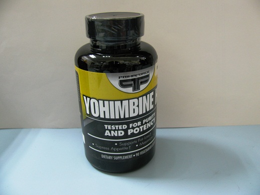 未經註冊的藥劑製品「Primaforce Yohimbine HCl」（標籤顯示含有第Ｉ部毒藥「育亨賓」）。