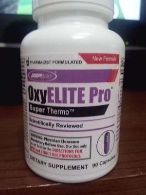 Photo shows an oral product labelled as OxyELITE Pro consumed by a female in Hong Kong suffering from acute hepatitis symptoms.