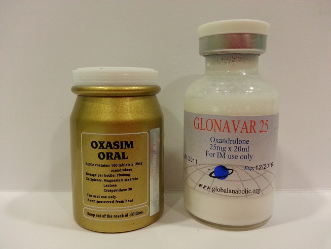 含有第Ｉ部毒药「氧雄龙」的注射（右）及口服（左）产品。