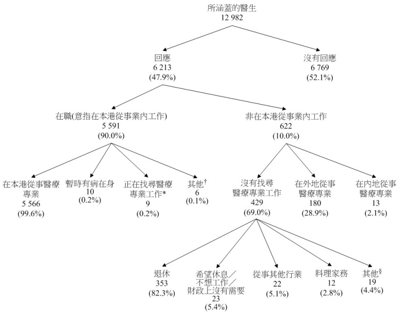圖甲:所涵蓋醫生的經濟活動身分 圖甲:所涵蓋醫生的經濟活動身分