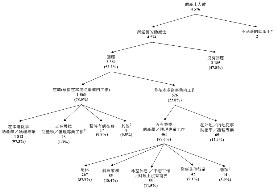 所涵蓋助產士的經濟活動身分